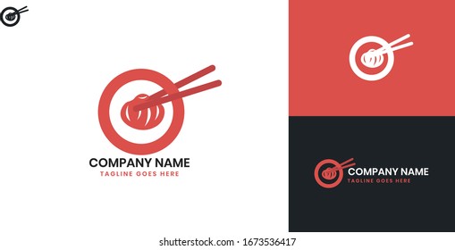 Dimsum Logo - All elements on this template are editable with vector software