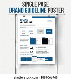 Din A3 Brand Guideline Poster Template Brand Guide Poster Brand Guideline Poster