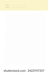 DinA4 Raster Notizblock Notepad Grid