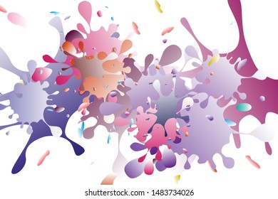 dinamic color splash background with interactive fill color. 