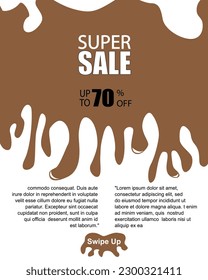 dinamic modern fluid mobile for sale banners, sale banner template design, super sale special offer, vector illustration - 9 May 2023, Bogor-West Java-Indonesia