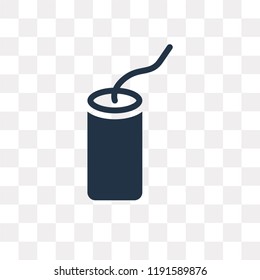 Dinamite vector icon isolated on transparent background, Dinamite transparency concept can be used web and mobile