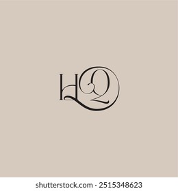 dinamyc curvy initial concept monogram wedding logo letter elegant and luxury style HQ