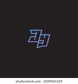 dinamyc line gaming concept monograma logo design letter amazing esport style JY