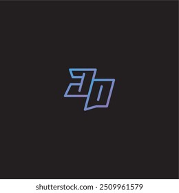 linha dinâmica de jogos conceito monograma logotipo design carta incrível esport estilo JO