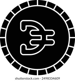 Dinar Currency Icon for Middle Eastern and North African Financial Transactions