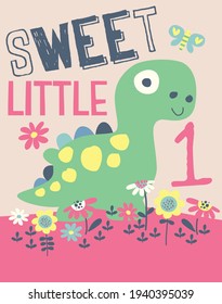 dinasaur sweet cute baby print