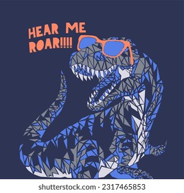 DINASOUR  graphic design vector illustration \