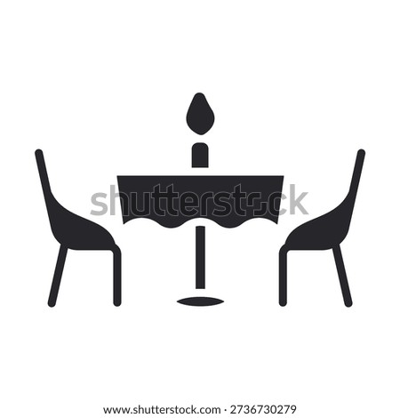 diner icons outline and Flat Style,transparent background