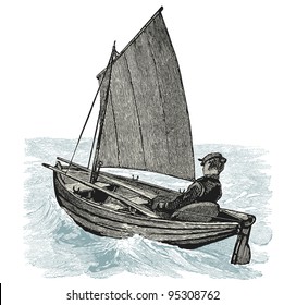 Dinghy sailing  