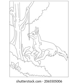 Dingo from Australia coloring page | Free Printable Coloring Pages