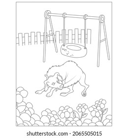 Dingo from Australia coloring page | Free Printable Coloring Pages