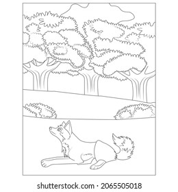 Dingo from Australia coloring page | Free Printable Coloring Pages