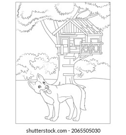 Dingo from Australia coloring page | Free Printable Coloring Pages