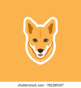 Dingo dog sticker