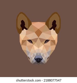 The Dingo Polygon Illustration Vector