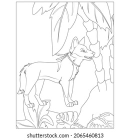 Dingo Wild Dog coloring page | Free Printable Coloring Pages