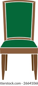 Diseño de Vector de color de silla de comedor