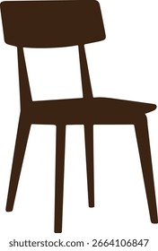 Cadeira de jantar Design de vetor de cor