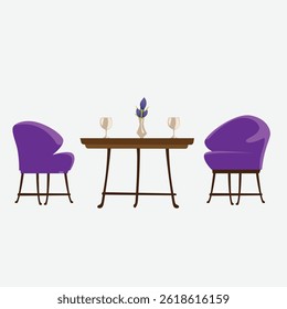 dining chair illustration white background
