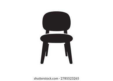 Dining Chair Silhouette Vector Icon