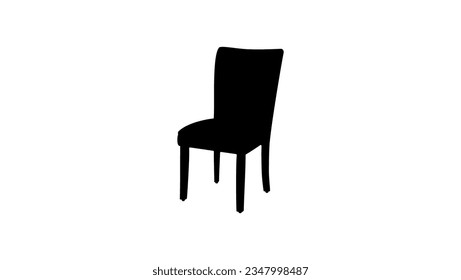 Dining Chairs silhouette, high quality vector