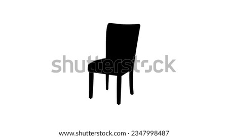 Dining Chairs silhouette, high quality vector