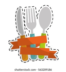 dining cutlery icon image vector illustration design 