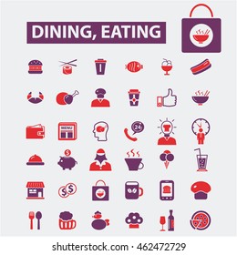 dining eating icons