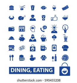 dining eating icons
