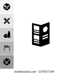 Dining icon. collection of 6 dining filled icons such as fork and knife. editable dining icons for web and mobile.