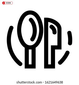 dining icon isolated sign symbol vector illustration - high quality black style vector icons
