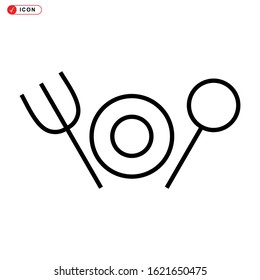 dining icon isolated sign symbol vector illustration - high quality black style vector icons
