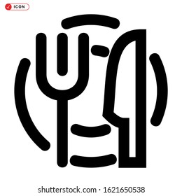 dining icon isolated sign symbol vector illustration - high quality black style vector icons
