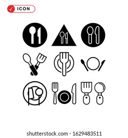 dining icon or logo isolated sign symbol vector illustration - Collection of high quality black style vector icons

