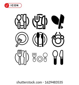 dining icon or logo isolated sign symbol vector illustration - Collection of high quality black style vector icons
