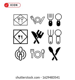 dining icon or logo isolated sign symbol vector illustration - Collection of high quality black style vector icons
