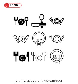 dining icon or logo isolated sign symbol vector illustration - Collection of high quality black style vector icons
