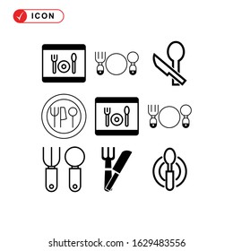 dining icon or logo isolated sign symbol vector illustration - Collection of high quality black style vector icons
