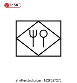 dining icon or logo isolated sign symbol vector illustration - high quality black style vector icons
