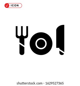 dining icon or logo isolated sign symbol vector illustration - high quality black style vector icons
