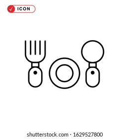 dining icon or logo isolated sign symbol vector illustration - high quality black style vector icons
