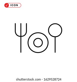 dining icon or logo isolated sign symbol vector illustration - high quality black style vector icons
