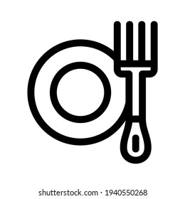 icono de comedor o logotipo símbolo de signo aislado ilustración vectorial de alta calidad estilo negro iconos vectoriales
