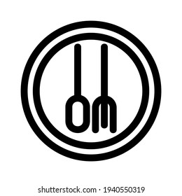 dining icon or logo isolated sign symbol vector illustration - high quality black style vector icons
