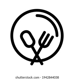 icono de comedor o logotipo símbolo de signo aislado ilustración vectorial de alta calidad estilo negro iconos vectoriales
