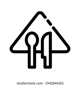 icono de comedor o logotipo símbolo de signo aislado ilustración vectorial de alta calidad estilo negro iconos vectoriales
