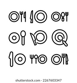 dining icon or logo isolated sign symbol vector illustration - high quality black style vector icons
