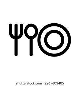 icono de comedor o logotipo símbolo de signo aislado ilustración vectorial de alta calidad estilo negro iconos vectoriales
