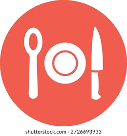 Ilustração de design de ícone de vetor da refeição